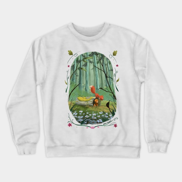 The fox and the hound Crewneck Sweatshirt by davidpavon